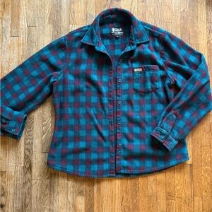 Woolrich Teal and Burgundy Check Shirt